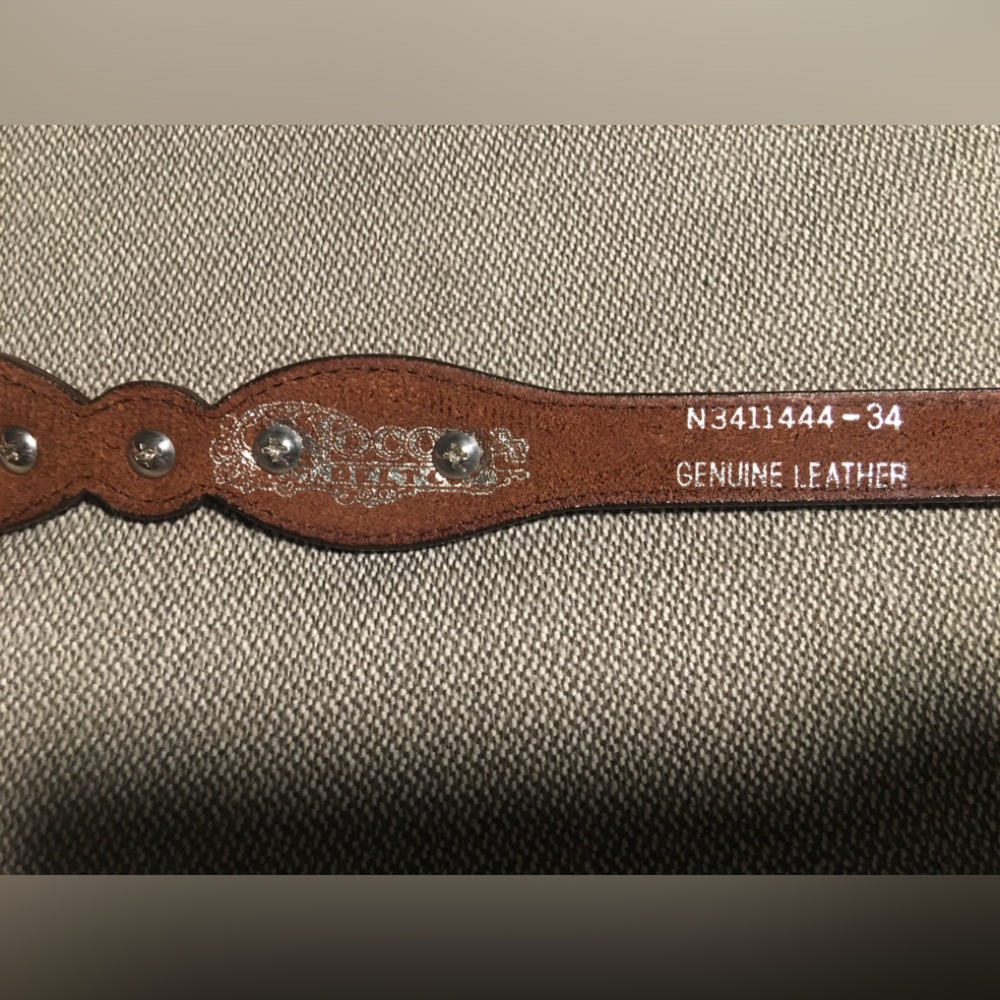 Leather Western Ladies Belt - Picture 4 of 4